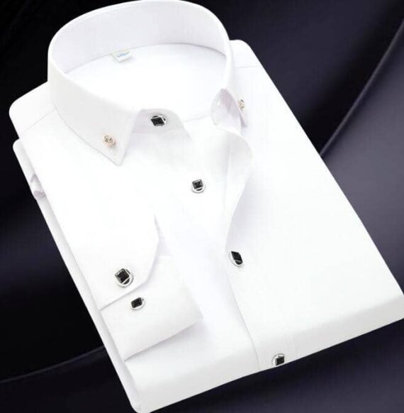 White formal Shirt with fleece inside